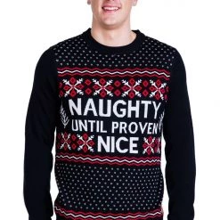 Tipsy Elves Men's Naughty List Ugly Christmas Sweater