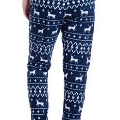 Tipsy Elves Women's Blue Reindeer Jogger Sweatpants