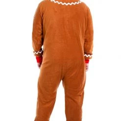 Tipsy Elves Men's Gingerbread Man Big And Tall Jumpsuit