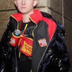 Tipsy Elves Men's Slim Jim Red And Black Jacket