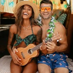 Tipsy Elves Women's Palm Princess Bikini Top