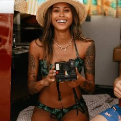 Tipsy Elves Women's Palm Princess Bikini Top