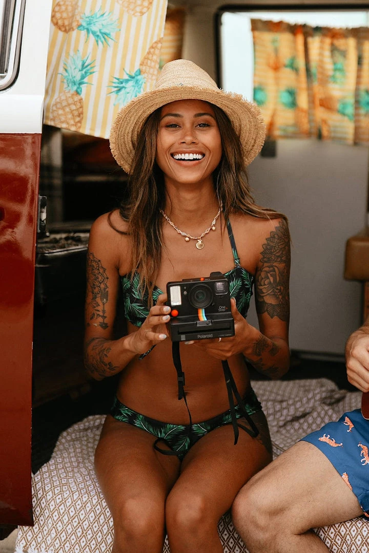 Tipsy Elves Women's Palm Princess Bikini Top