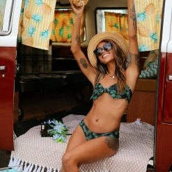 Tipsy Elves Women's Palm Princess Bikini Top