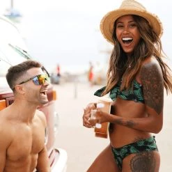 Tipsy Elves Women's Palm Princess Bikini Bottom