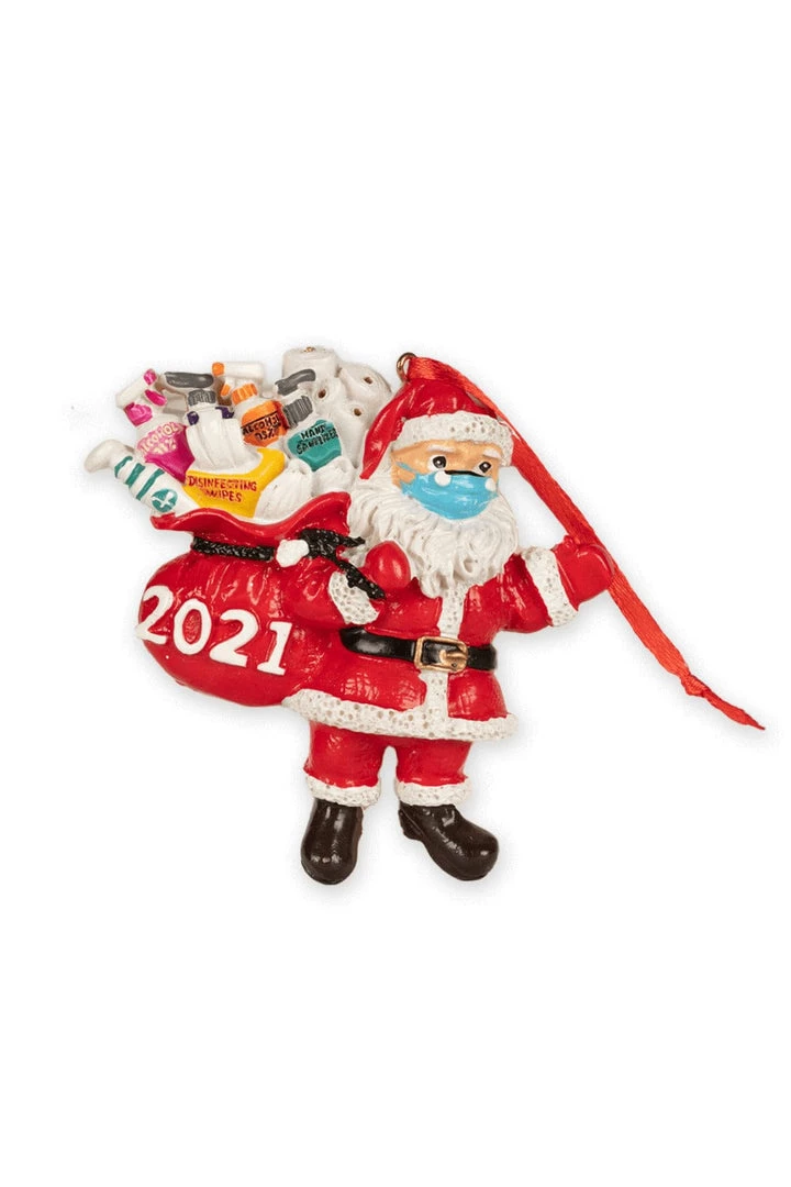 Tipsy Elves 2021 Masked Santa 3D Ornament Holidays & Occasions