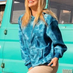 Tipsy Elves Women's Deep Blue Fleece Hoodie