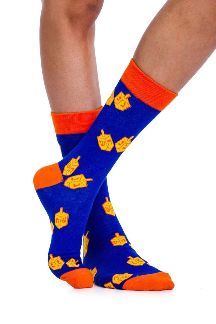 Tipsy Elves Women's Jewish Dreidel Socks
