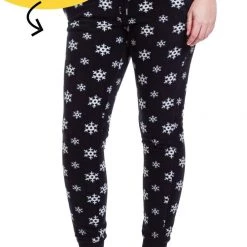Tipsy Elves Women's Snowflake Jogger Sweatpants