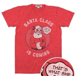 Tipsy Elves Men's Santa Claus Is Coming Tee