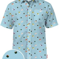 Tipsy Elves Men's Sushi Hawaiian Shirt