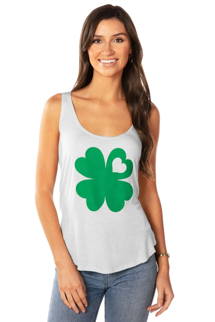 Tipsy Elves Women's Classy Clover Tank Top