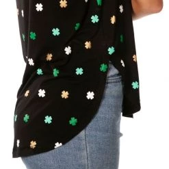 Tipsy Elves Women's All Over Clover Tank Top