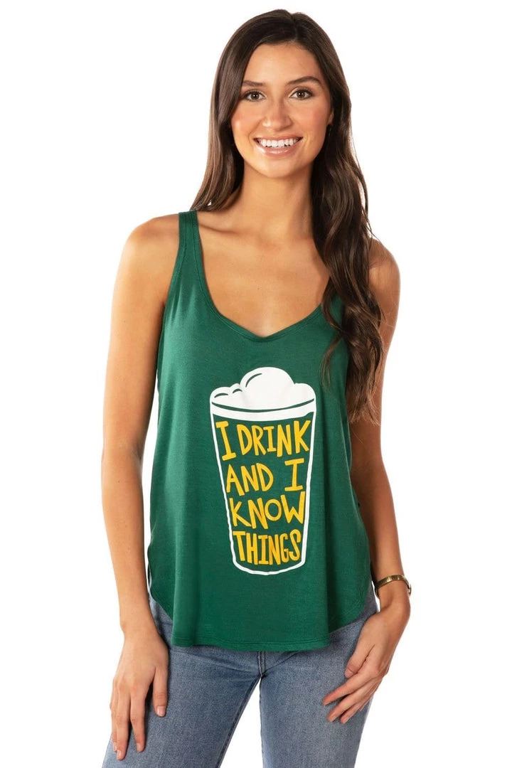 Tipsy Elves Women's I Drink And I Know Things Tank Top