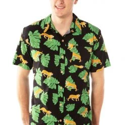 Tipsy Elves Men's King Of Tigers Hawaiian Shirt