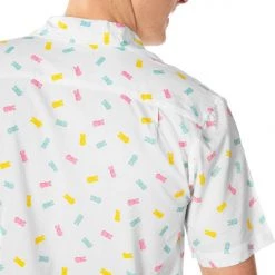 Tipsy Elves Men’s Pastel Bunnies Button Down Shirt