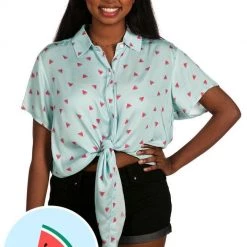 Tipsy Elves Spring Women's Watermelon Hawaiian Shirt