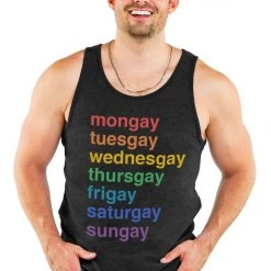 Tipsy Elves Gay All Day Tank Top - Men's Cut