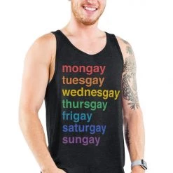 Tipsy Elves Gay All Day Tank Top - Men's Cut