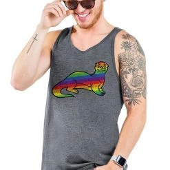 Tipsy Elves Otter Be Proud Tank Top - Men's Cut