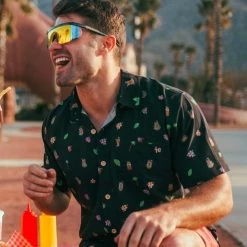 Tipsy Elves Men's Tiki Drinki Drink Hawaiian Shirt