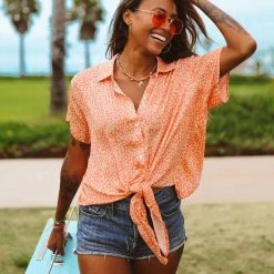 Tipsy Elves Spring Women's Coral Reef Hawaiian Shirt