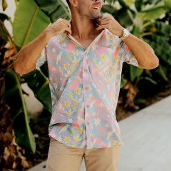 Tipsy Elves Men's Talk Birdie To Me Hawaiian Shirt