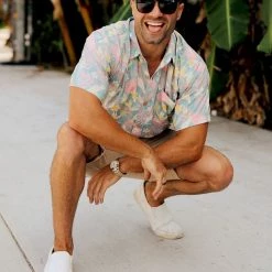 Tipsy Elves Men's Talk Birdie To Me Hawaiian Shirt