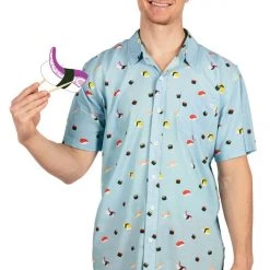 Tipsy Elves Men's Sushi Hawaiian Shirt