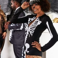 Tipsy Elves Women Sexy Skeleton Bodysuit