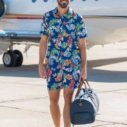 Tipsy Elves Men's Crush Captain Hawaiian Shirt Spring