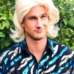 Tipsy Elves Holidays & Occasions Blonde Mullet Wig