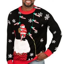 Tipsy Elves Light Up Candy Cane Necklace