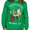 Tipsy Elves Men's Regulators Mount Up Ugly Christmas Sweater