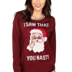 Tipsy Elves Women's You Nasty Ugly Christmas Sweater