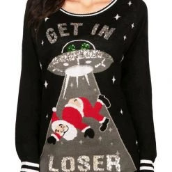 Tipsy Elves Women's UF Oh No Santa Ugly Christmas Sweater