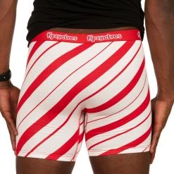 Tipsy Elves Men's Candy Cane Boxer Briefs