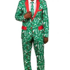 Tipsy Elves Men's Mistletoe Blazer With Tie