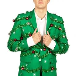 Tipsy Elves Men's Gaudy Garland Blazer
