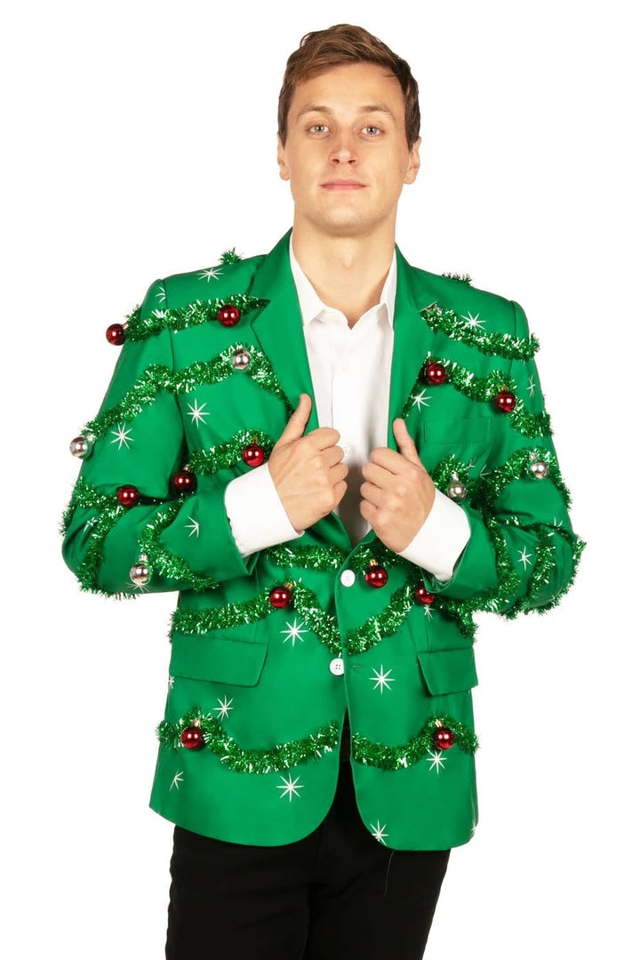 Tipsy Elves Men's Gaudy Garland Blazer