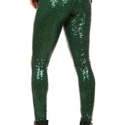 Tipsy Elves Dark Green Sequin Leggings