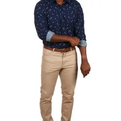 Tipsy Elves Men's Tree Time Long-Sleeve Button Down Shirt