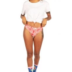 Tipsy Elves Women's Candy Christmas Thong Underwear