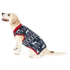 Tipsy Elves Blue Reindeer Dog Sweater Holidays & Occasions