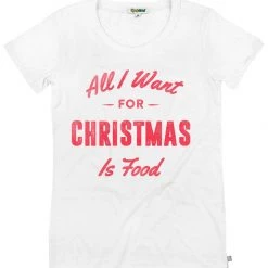 Tipsy Elves Women's All I Want For Christmas Is Food Tee