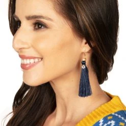 Tipsy Elves Blue Hanukkah Earrings