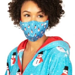 Tipsy Elves Holidays & Occasions Snowman Is An Island Face Mask