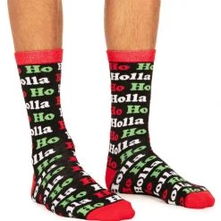 Tipsy Elves Men's Ho Ho Holla Socks