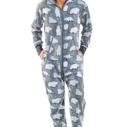 Tipsy Elves Men's Polar Bear Jumpsuit