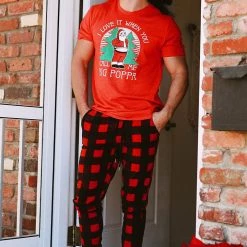 Tipsy Elves Men's Lumberjack Jogger Sweatpants